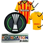 24-25 RC Lens Home Print Sponsor Fans Soccer Jersey