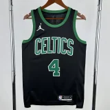 22-23 Celtics HOLIDAY #4 Black Top Quality Hot Pressing NBA Jersey (Trapeze Edition) 飞人版