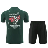 24-25 LIV Green Training Short Suit (High Quality)纯棉纱