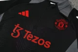24-25 Man Utd Black Jacket Tracksuit