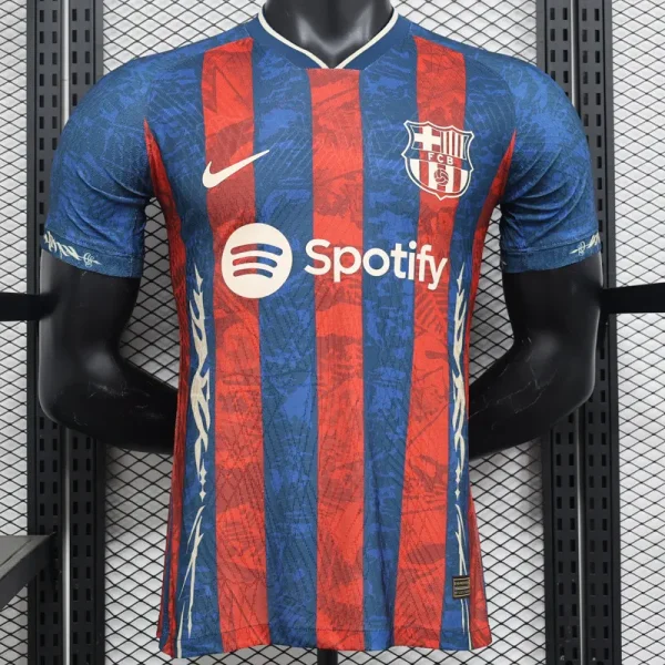 24-25 BAR Blue Red Limited Edition Player Version Soccer Jersey