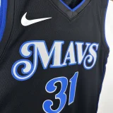 23-24 Dallas Mavericks THOMPSON #31 Black City Edition Top Quality Hot Pressing NBA Jersey(V领)