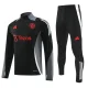 24-25 Man Utd Black Jacket Tracksuit