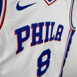 22-23 76ERS GEORGE #8 White Top Quality Hot Pressing NBA Jersey