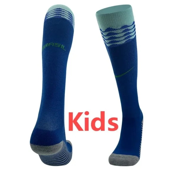 24-25 Brazil Away Blue Kids Socks(儿童)