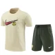 24-25 BAR Beige Training Short Suit (High Quality)纯棉纱