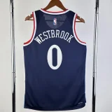 24-25 Clippers WESTBROOK #0 Navy Blue Away Top Quality Hot Pressing NBA Jersey