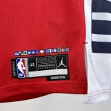 24-25 Clippers LEONARD #2 Red Top Quality Hot Pressing NBA Jersey (Trapeze Edition) 飞人版