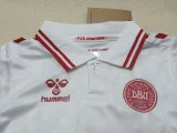 24-25 Denmark Away Kids Soccer Jersey