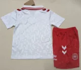 24-25 Denmark Away Kids Soccer Jersey