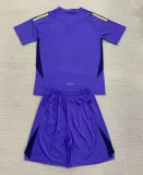 24-25 Scotland Purple GoalKeeper Kids Soccer Jersey