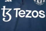 24-25 Man Utd Royal blue Half Pull Tracksuit (半拉链)