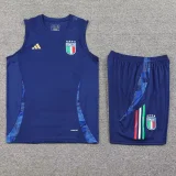 24-25 Italy Royal blue Tank top and shorts suit