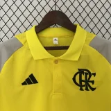 24-25 Flamengo Yellow Gray Polo Short Sleeve(有领)