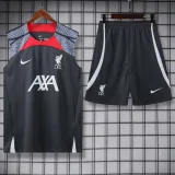 24-25 LIV Dark gray Tank top and shorts suit
