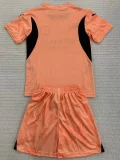 24-25 Man City Orange GoalKeeper Kids Soccer Jersey