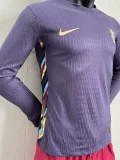 24-25 England Away Long Sleeve Player Version Soccer Jersey (长袖球员)