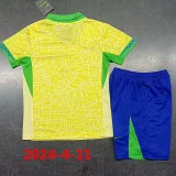 24-25 Brazil Home Kids Soccer Jersey
