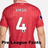 24-25 LIV Home Long Sleeve Player Version Soccer Jersey (长袖球员)