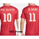 24-25 LIV Home Long Sleeve Player Version Soccer Jersey (长袖球员)