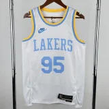 22-23 Lakers TOSCANO #95 White Retro Top Quality Hot Pressing NBA Jersey