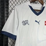 24-25 Switzerland Away Fans Soccer Jersey