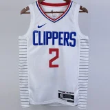 22-23 Clippers LEONARD #2 White Top Quality Hot Pressing NBA Jersey