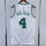 22-23 CELTICS HOLIDAY #4 White Home Top Quality Hot Pressing NBA Jersey