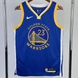 22-23 WARRIORS GREEN #23 Blue Top Quality Hot Pressing NBA Jersey (V领)