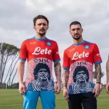 21-22 Napoli Commemorative Edition Orange Red Fans Soccer Jersey
