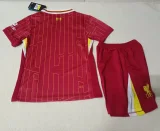 24-25 LIV Home Kids Soccer Jersey (带广告)
