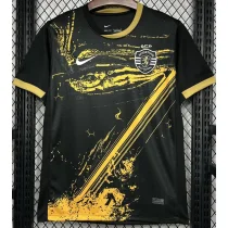 24-25 Sporting Lisbon Black Fans Soccer Jersey