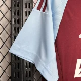 24-25 Aston Villa Home Fans Soccer Jersey