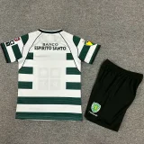 2001-2003 Sporting Lisbon Home Kids Retro Soccer Jersey