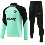 23-24 CHE Green Black Half Pull Tracksuit (半拉链)
