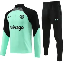 23-24 CHE Green Black Half Pull Tracksuit (半拉链)