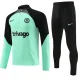 23-24 CHE Green Black Half Pull Tracksuit (半拉链)