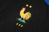 24-25 France Black Half Pull Tracksuit (半拉链)