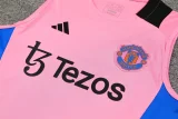 24-25 Man Utd Pink Tank top and shorts suit