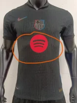 24-25 BAR Away Player Version Soccer Jersey #Only Have AD Logo (胸前不带字)