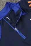 24-25 JUV Royal blue Kids Half Pull Tracksuit (童装)(半拉链)