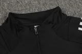 2024 AD Black Half Pull Tracksuit (半拉链)
