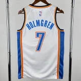 22-23 OKC Thunder HOLMGREN #7 White City Edition Top Quality Hot Pressing NBA Jersey