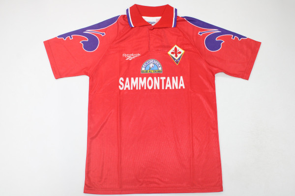 95/96 fiorentina red third away Retro Soccer Jersey