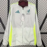 24-25 Mexico Red & White Double Sided Windbreaker (双面风衣)(刺绣)