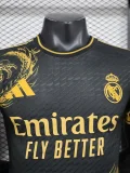 24-25 RMA Black Special Edition Player Version Soccer Jersey #金标金龙