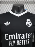 24-25 RMA Black Goalkeeper Player Version Soccer Jersey