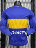 24-25 Boca Juniors Home Long Sleeve Player Version Soccer Jersey (长袖球员)