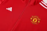 24-25 Man Utd Red Jacket Tracksuit #01