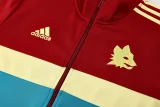 24-25 Roma Red blue Jacket Tracksuit #02